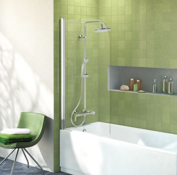 Душевая система Ideal Standard IDEALRAIN ECO SL, со смесителем для душа CONNECT, хром, B1098AA