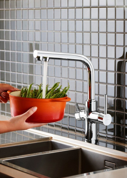 Смеситель для кухни Vitra Split, с изливом для фильтрованной воды, хром, A42144EXP