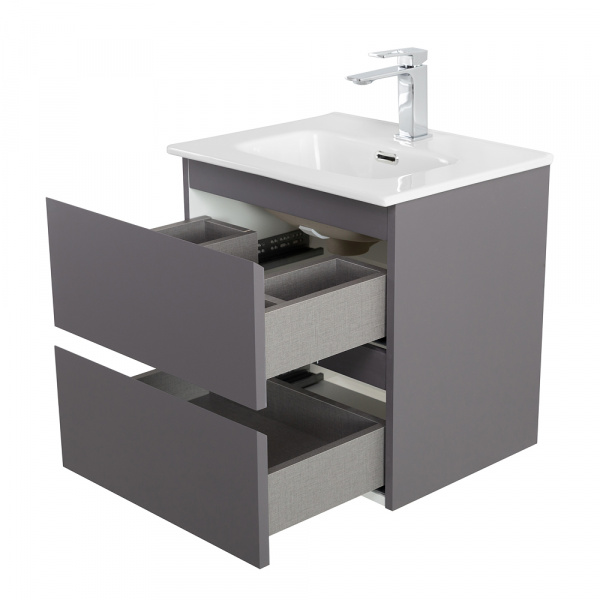 Тумба под раковину BelBagno KRAFT 39-500/390-2C-SO-GSO, темно-серый матовый